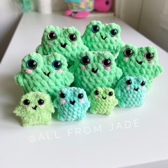 Chubby Frogs - No sew amigurumi pattern by All From Jade