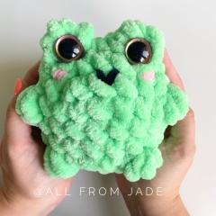 Chubby Frogs - No sew amigurumi by All From Jade