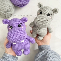 Harry the Hippopotamus amigurumi pattern by All From Jade