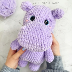 Harry the Hippopotamus amigurumi by All From Jade