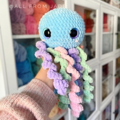 Rose the Octopus - No sew amigurumi pattern by All From Jade