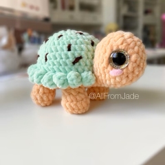 Tessa the Tiny Tortoise - No sew amigurumi pattern by All From Jade