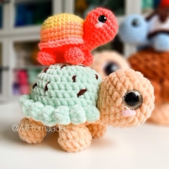 Tessa the Tiny Tortoise - No sew amigurumi by All From Jade