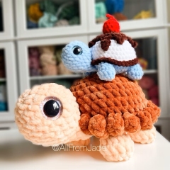 Tessa the Tiny Tortoise - No sew amigurumi pattern by All From Jade