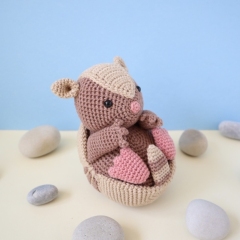Arlo the Armadillo amigurumi by Smiley Crochet Things