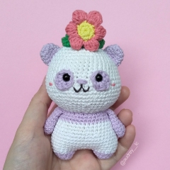 Flora Panda amigurumi by Audrey Lilian Crochet