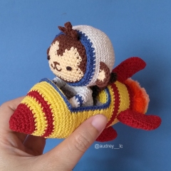 Milo the Rocketeer amigurumi by Audrey Lilian Crochet
