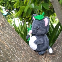 Wayne the Western Ringtail Possum amigurumi by Audrey Lilian Crochet