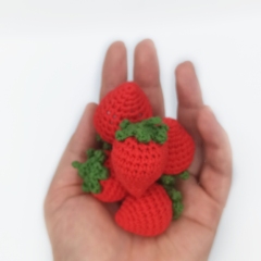 Strawberry - Food crochet pattern amigurumi by Mommys Bunny Crafts