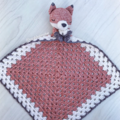 Emmet the Fox Lovey amigurumi pattern by SarahDeeCrochet