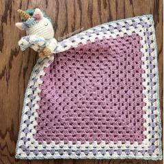 Hope the Unicorn Lovey amigurumi pattern by SarahDeeCrochet