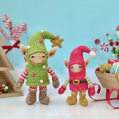 Jingle and Jangle Elves amigurumi by SarahDeeCrochet