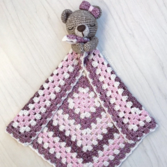 Quin the Bear Lovey amigurumi pattern by SarahDeeCrochet