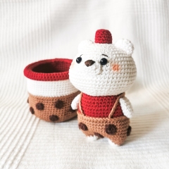 Kawaii Yummies: Boba the Bear amigurumi pattern by EMI Creations by Chloe