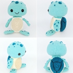 Snuggle Sea Turtle amigurumi by AmiAmore