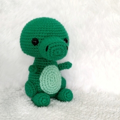 Trav-x the T-Rex amigurumi pattern by AmiAmore