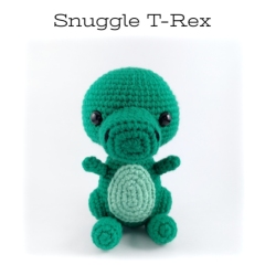 Trav-x the T-Rex amigurumi pattern by AmiAmore