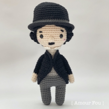 Charles Chaplin amigurumi pattern by Amour Fou