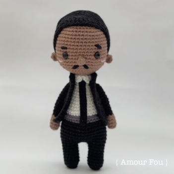 Martin Luther King Jr. amigurumi pattern by Amour Fou