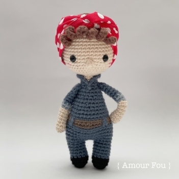 Rosie, the Riveter amigurumi pattern by Amour Fou