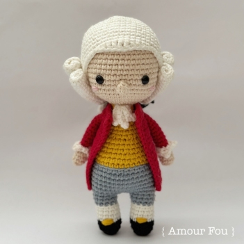 Wolfgang Amadeus Mozart amigurumi pattern by Amour Fou