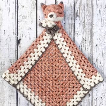 Emmet the Fox Lovey amigurumi pattern by SarahDeeCrochet