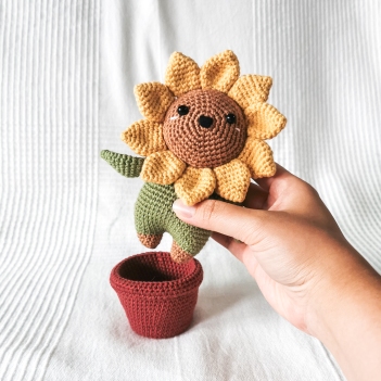 Plant Heads: Sunny the Sunflower amigurumi pattern by EMI Creations by Chloe