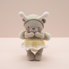 Bessie the teddy bear amigurumi pattern by LittleAquaGirl
