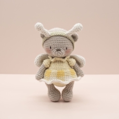 Bessie the teddy bear amigurumi by LittleAquaGirl