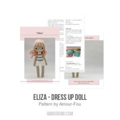 Eliza - Dress Up Doll amigurumi pattern by Amour Fou