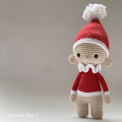 Lelio, the Christmas Elf amigurumi pattern by Amour Fou