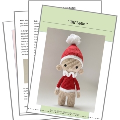 Lelio, the Christmas Elf amigurumi pattern by Amour Fou