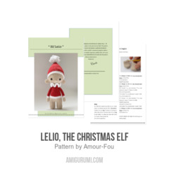 Lelio, the Christmas Elf amigurumi pattern by Amour Fou
