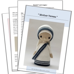 Mother Teresa amigurumi pattern by Amour Fou