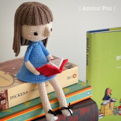 Roald Dahl's Matilda amigurumi pattern by Amour Fou