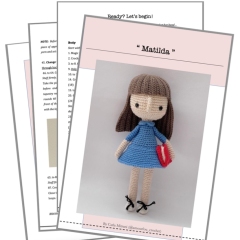 Roald Dahl's Matilda amigurumi pattern by Amour Fou