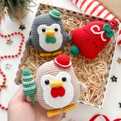 Christmas Ornaments, set 3 amigurumi pattern by RNata