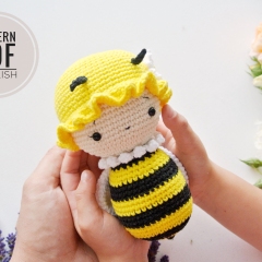 Crochet Lady Bee amigurumi by RNata