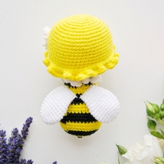 Crochet Lady Bee amigurumi pattern by RNata