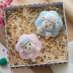 Easter Decoration: egg, bunny, sheep and chicken amigurumi by RNata