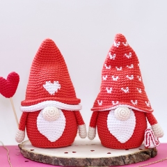 Valentine's Gnome amigurumi by RNata