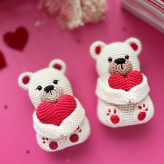 Valentine's Teddy amigurumi by RNata