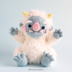 Lumi the Yeti amigurumi pattern by Lemon Yarn Creations