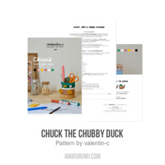 CHUCK the chubby duck amigurumi pattern by valentin.c
