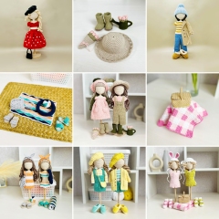 Doll outfits bundle amigurumi pattern by Fluffy Tummy