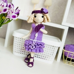 Miss 1920s amigurumi pattern by Fluffy Tummy