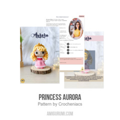 Princess Aurora amigurumi pattern by Crocheniacs