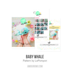 Baby Whale amigurumi pattern by LePompon