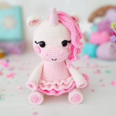 Ballerina Baby Unicorn amigurumi pattern by LePompon