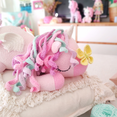 Butterflies Unicorn amigurumi pattern by LePompon